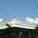 Ruben and his son spent 2 hours on this roof in the storm